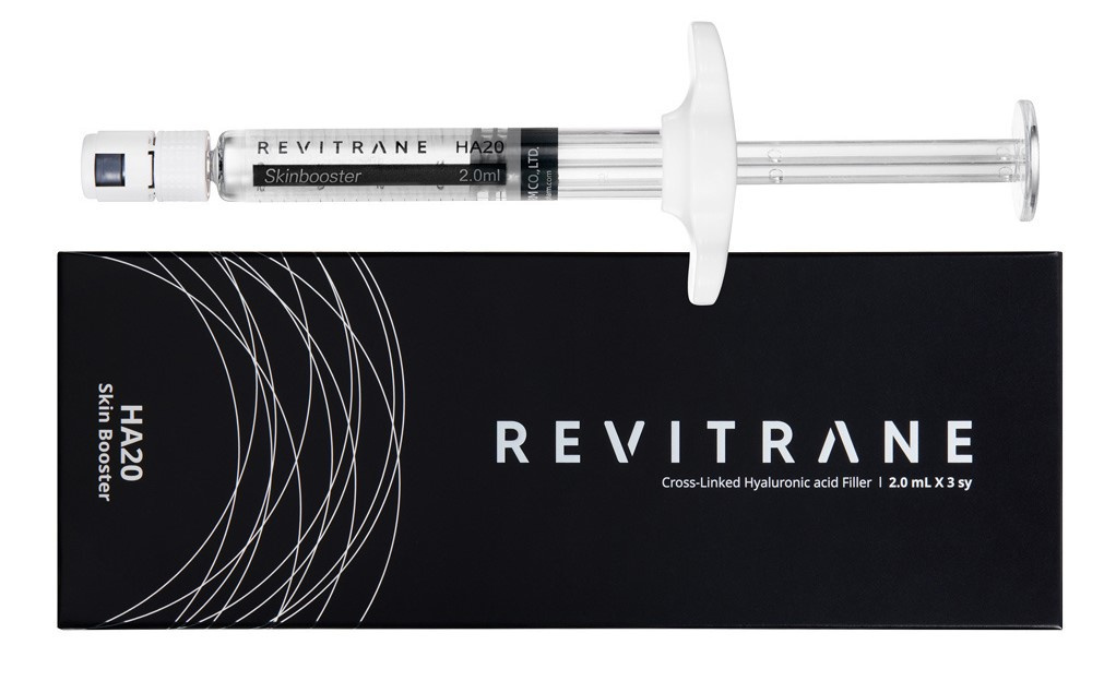 Revitrane-HA20-Skin-Booster Revitrane HA20 Skin Booster 20 mg/ml cu acid hialuronic pentru hidratare profundă, biorevitalizare și îmbunătățirea elasticității pielii.